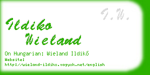 ildiko wieland business card