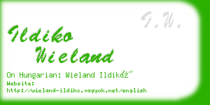 ildiko wieland business card